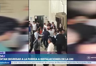 Protestas en la UNI por intento de ingreso de exvicerrectora tras mandato judicial