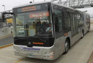 "Operadores del Metropolitano no percibirán dinero generado por alza de pasaje"