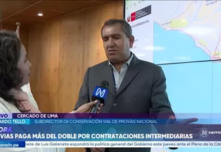 Provías Nacional asegura que investiga denuncias sobre contrataciones intermediarias