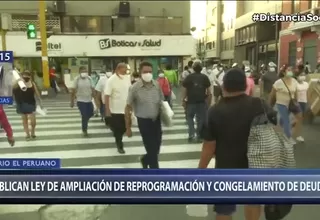 Publican ley de ampliación de reprogramación y congelamiento de deudas