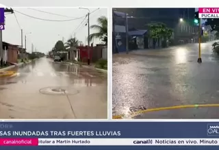 Pucallpa: Calles y viviendas inundadas tras fuertes lluvias