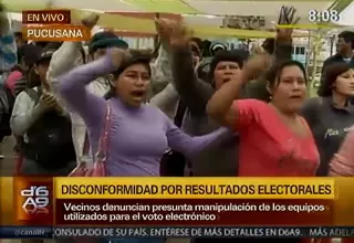 Pucusana: vecinos continúan protestando por presunto fraude electoral