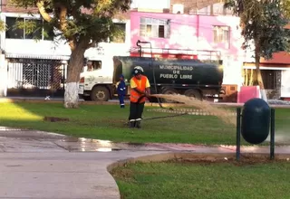 Pueblo Libre: Vecinos denuncian uso de agua sucia para riego de parques