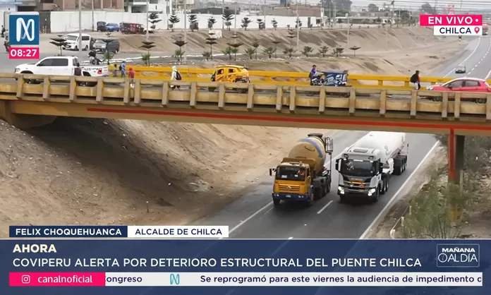 Puente Chilca está a punto de colapsar | Canal N
