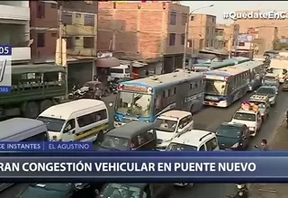 Puente Nuevo: Se registra gran congestión vehicular pese a estado de emergencia