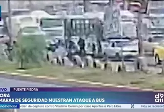 Puente Piedra: Cámaras captan ataque a bus que dejó una pasajera fallecida