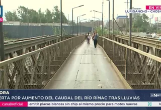 Puente San Roque en peligro por óxido y crecida del río Rímac