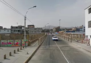 Puente Santa María será cerrado por 30 días por obras en Vía Parque Rímac