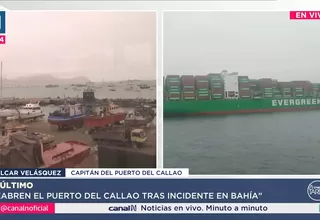 Puerto del Callao reabre tras caída de 50 contenedores a la bahía