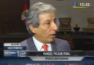 Pulgar Vidal: Solicitamos estudios de impacto ambiental del proyecto Costa Verde