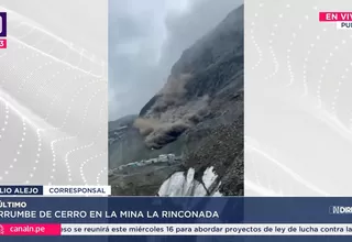 Puno: Cerro se derrumbó en mina La Rinconada