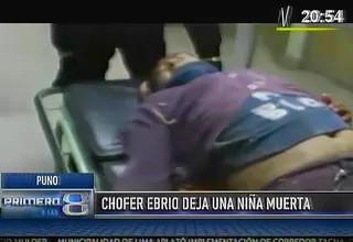 Puno: chofer ebrio chocó su camioneta contra un quiosco y mató a niña de 5 años