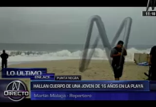 Punta Negra: hallaron cuerpo de joven que se ahogó el domingo