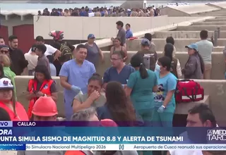 La Punta simuló un sismo de magnitud 8.8 y una alerta de tsunami