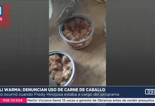 Qali Warma: Denuncian uso de carne de caballo en conservas