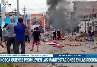 Conozca quiénes promueven las manifestaciones en las regiones