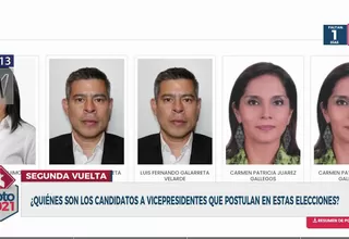 ¿Quiénes son los vicepresidentes de Pedro Castillo y de Keiko Fujimori?