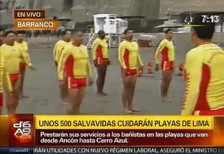 Quinientos policías de Salvataje cuidarán las playas de Lima en este verano 