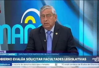 Quispe Candia: "El Ejecutivo debe precisar el alcance del pedido de facultades"