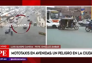 Quispe Candia: Por ley mototaxis no pueden circular en avenidas principales