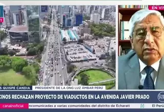 Quispe Candia: Viaductos en Javier Prado no resuelven el tránsito