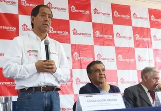 Quispe sobre la reconstrucción: El compromiso es terminar con las casas en 2019