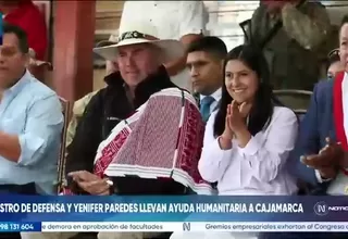 El ministro Rafael Belaunde entrega cinco toneladas de ayuda humanitaria en Cajamarca