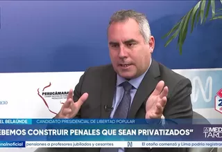 Rafael Belaúnde propone mano dura contra extorsión y sicariato