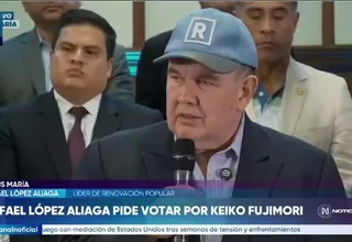 Rafael López Aliaga anuncia respaldo a Keiko Fujimori para la segunda vuelta