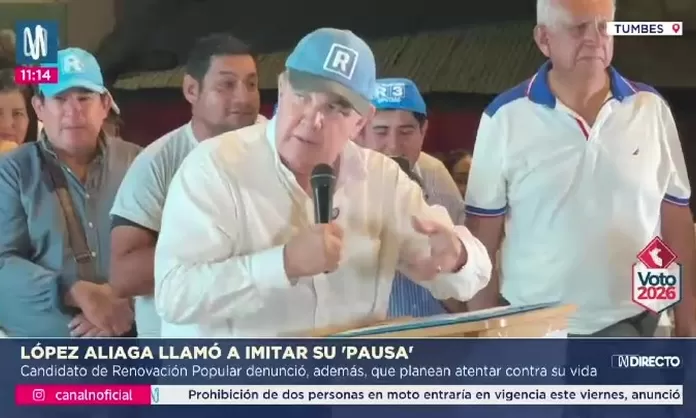 Rafael López Aliaga denuncia amenazas de muerte durante mitin | Canal N
