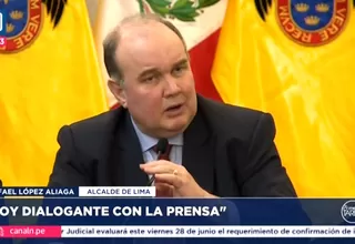 Rafael López Aliaga pidió disculpas a equipo de Canal N que fue agredido en actividad del alcalde