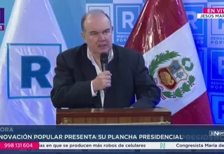 Rafael López Aliaga presenta fórmula presidencial de Renovación Popular rumbo al 2026