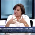 Presidenta de Tribunal de Honor del Pacto Ético cuestionó comportamiento de Rafael López Aliaga 