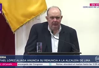 Rafael López Aliaga renunció a la alcaldía de Lima