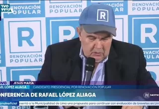 Rafael López Aliaga: Vamos a convocar a una protesta pacífica