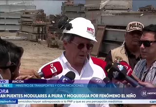 Rafael Rey destaca prevención ante El Niño y anuncia disponibilidad de puentes modulares