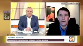 Rafael Santos sobre Forsyth: Ha renunciado en plena pandemia teniendo más de S/16 millones de presupuesto - Noticias de peru-patria-segura