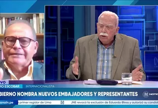 Ramiro Escobar: Nuevos embajadores deben conocer el contexto internacional y asumir su cargo con responsabilidad
