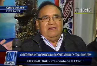 Rau Rau: la Reforma del Transporte “es una estafa” para Lima y el Callao