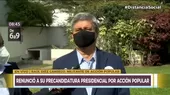 Raúl Diez Canseco renunció a su precandidatura presidencial por Acción Popular para elecciones 2021 - Noticias de raul-diez-canseco