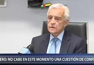 Raúl Ferrero: No cabe en este momento una cuestión de confianza