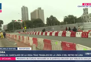 Reabren la avenida Garcilaso tras 11 meses por obras del Metro