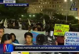 Realizan marcha contra la llamada 'Ley Pulpín 2.0'