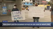 Realizan plantón pidiendo bypass en San Juan de Miraflores - Noticias de bypass