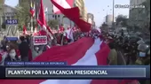 Realizan plantón frente al Congreso pidiendo vacancia del presidente Pedro Castillo - Noticias de manifestaciones