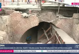 Reanudan excavaciones arqueológicas cerca del Palacio Gobierno