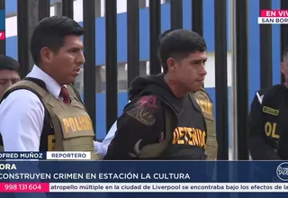 Reconstruyen crimen en estación La Cultura con fuerte resguardo