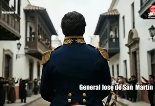 Recrean proclamación de la independencia en Plaza Mayor de Lima