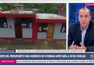 Reducción de presupuesto dejaría sin vivienda a 30 mil familias