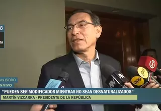 Martín Vizcarra: No hay ninguna contradicción sobre reformas constitucionales